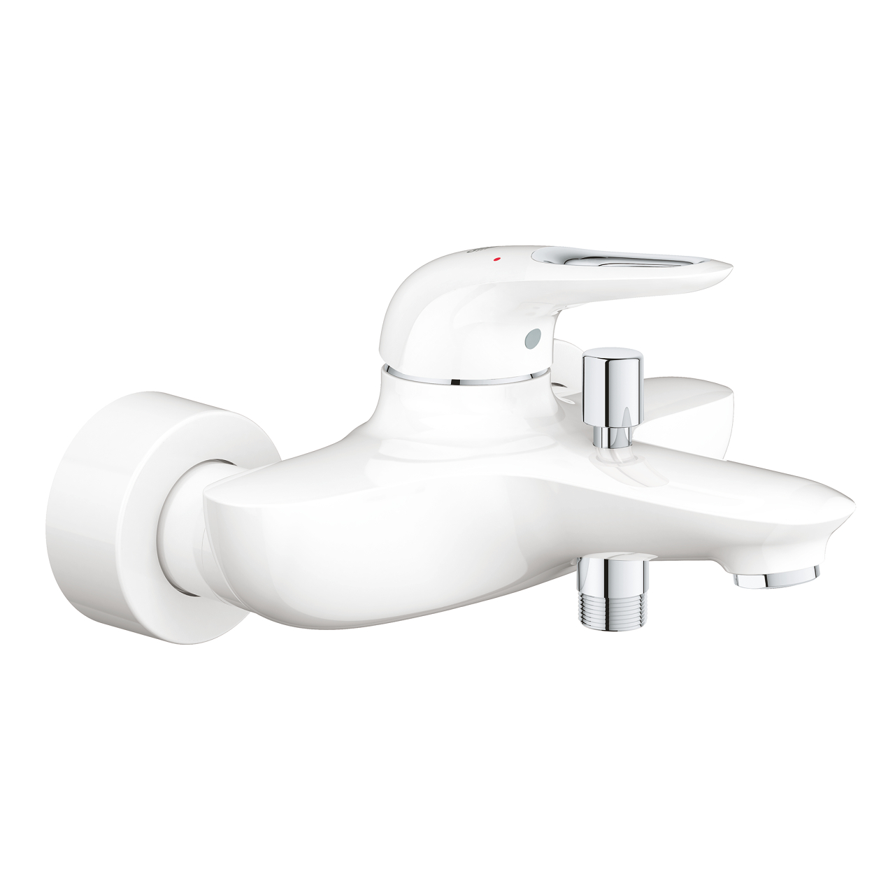 Grohe Eurostyle fehér kádtöltő csaptelep, lyukas fogantyús 33591LS3