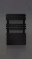 Arezzo Design Flat Black 500x800 mm törölközőszárító radiátor, fekete AR-FB8050