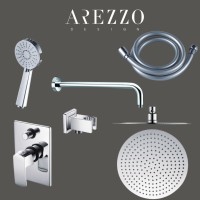Arezzo Design Wakefield falsík alatti zuhanyszett csomag csapteleppel együtt AR-70SET Arezzo Design Wakefield falsík alatti zuhanyszett csomag csapteleppel együtt AR-70SET