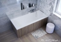 M-Acryl Fresh 180x80 egyenes akril kád+tartóláb szett M-Acryl Fresh 180x80 egyenes akril kád+tartóláb szett