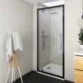 Roltechnik ECDO1N Exclusive Line 90 cm nyíló ajtós zuhanyajtó, Fekete elox kerettel