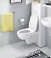 Geberit Selnova Compact Rimfree, perem nélküli rövidített fali WC, ovális