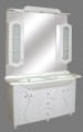 Guido Porcelán S Modell 120 komplett fürdőszoba bútor, 7 színben választható