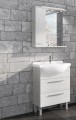 Tboss Trend 65 komplett fürdőszobabútor SZETT porcelán mosdóval, 2 spot LED lámpával, kapcsolóval, a