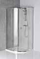 Aqualine ARLETA íves zuhanykabin 90x90x185 cm, transzparent 4mm üveg (HLS900)