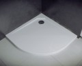 Besco Asco Slim (lapos) öntött márvány zuhanytálca 90x90x3,5 cm