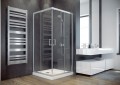 Besco Modern 80x80x185 cm szögletes zuhanykabin, átlátszó vagy Frost üveggel választható
