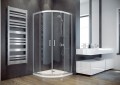 Besco Modern 80x80x185 cm íves zuhanykabin átlátszó vagy frost (intim) üveggel választható
