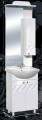 Guido Porcelán Óceán 55 komplett fürdőszoba bútor, sima tükörrel, mosdókagylóval, 7 színben