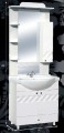 Guido Porcelán Óceán 75 komplett fürdőszoba bútor, sima tükörrel, mosdókagylóval, 7 színben