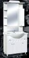 Guido Porcelán Óceán 86 komplett fürdőszoba bútor, sima tükörrel, mosdókagylóval, 7 színben