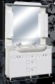 Guido Porcelán Óceán 120 komplett fürdőszoba bútor, sima tükörrel, dupla mosdókagylóval, 7 színben