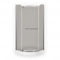 Roltechnik Project Line Denver 80x195 cm íves, keret nélküli zuhanykabin, nyíló ajtóval, füst üvegge