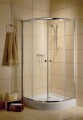 Radaway Classic A 80x80x185 cm íves zuhanykabin, átlátszó üveggel, króm kerettel 