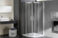 Wellis Virgo 90x90 cm íves zuhanykabin 2 tolóajtóval, exkluzív felső görgőkkel, átlátszó üveggel + E