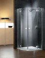 Radaway Almatea PDD 80x80 íves zuhanykabin, átlátszó üveggel, króm kerettel
