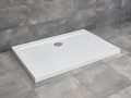 Radaway Doros D szögletes aszimmetrikus zuhanytálca 90x80 cm, szifonnal