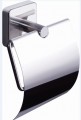 Quattro WC papír tartó fedeles, fali 44 03 fürdőszobai kiegészítő rozsdamentes acélból