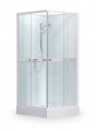 Roltechnik Project Line Simple Square komplett, 90x90 cm szögletes hátfalas zuhanykabin tálcával