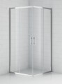 Roltechnik Project Line OBS2 90x90 cm szögletes, keretes zuhanykabin, tolóajtókkal, átlátszó üveggel