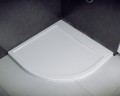 Besco Axim Ultraslim fehér íves 90x90 cm zuhanytálca