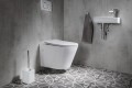 Sapho Paco Rimless PZ1012R perem nélküli fali WC + Slim lecsapódásmentes, vékonyított WC ülőke