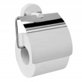 Roltechnik Optimo White WC papír tartó 6403-99 fehér-króm rozsdamentes acél fürdőszobai kiegészítő