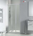 Roltechnik Project Line LD3 80x180 cm csúszkás zuhany tolóajtó, fehér kerettel, Grape üveggel