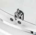 Roltechnik New Trendy Suvia 90x90 cm íves zuhanykabin + önhordó zuhanytálcával és szifonnal